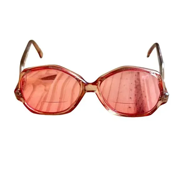 Vintage 80s Pink Glasses Kenmark Kitty Frames - Picture 5 of 11